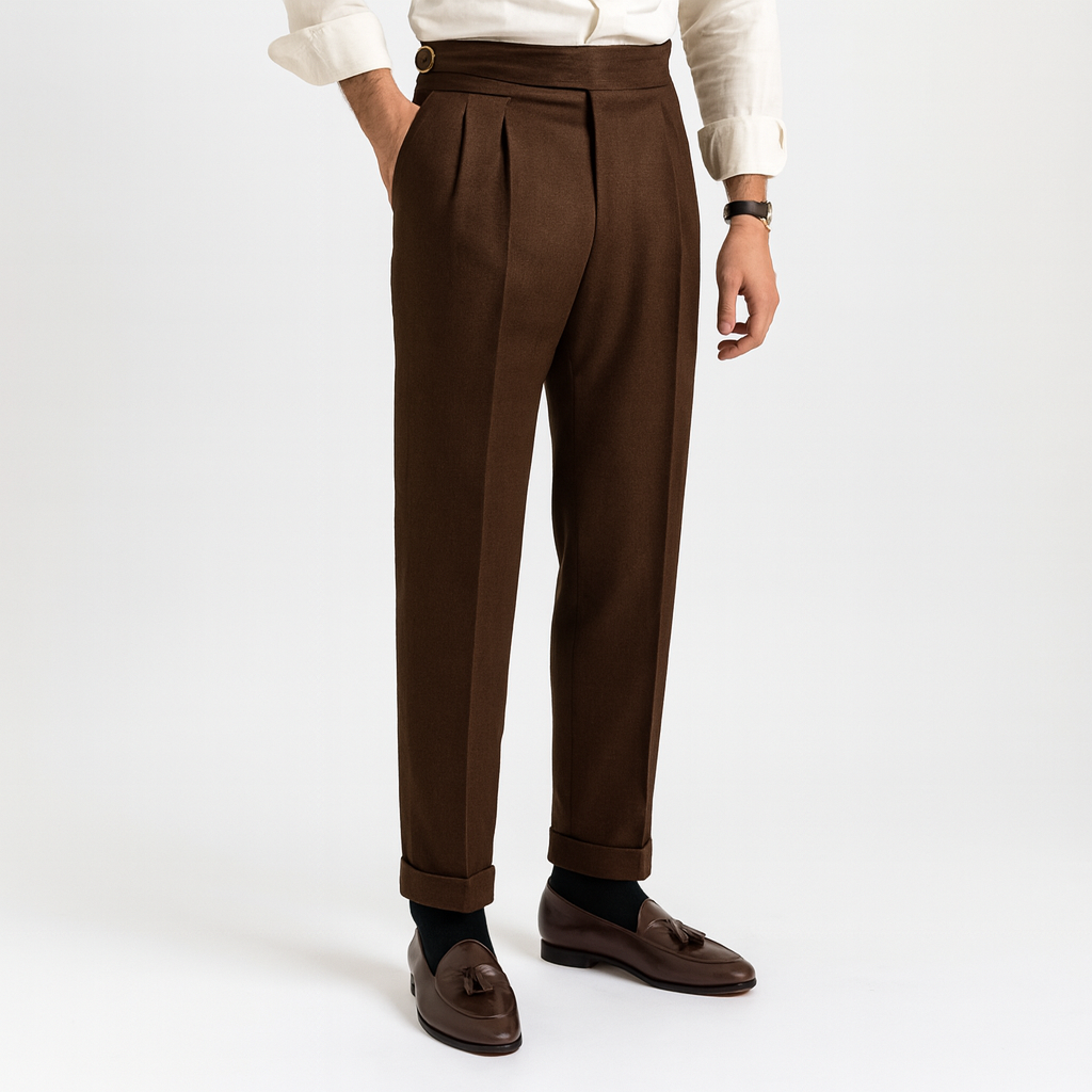 Ludlow | Pleated Trousers